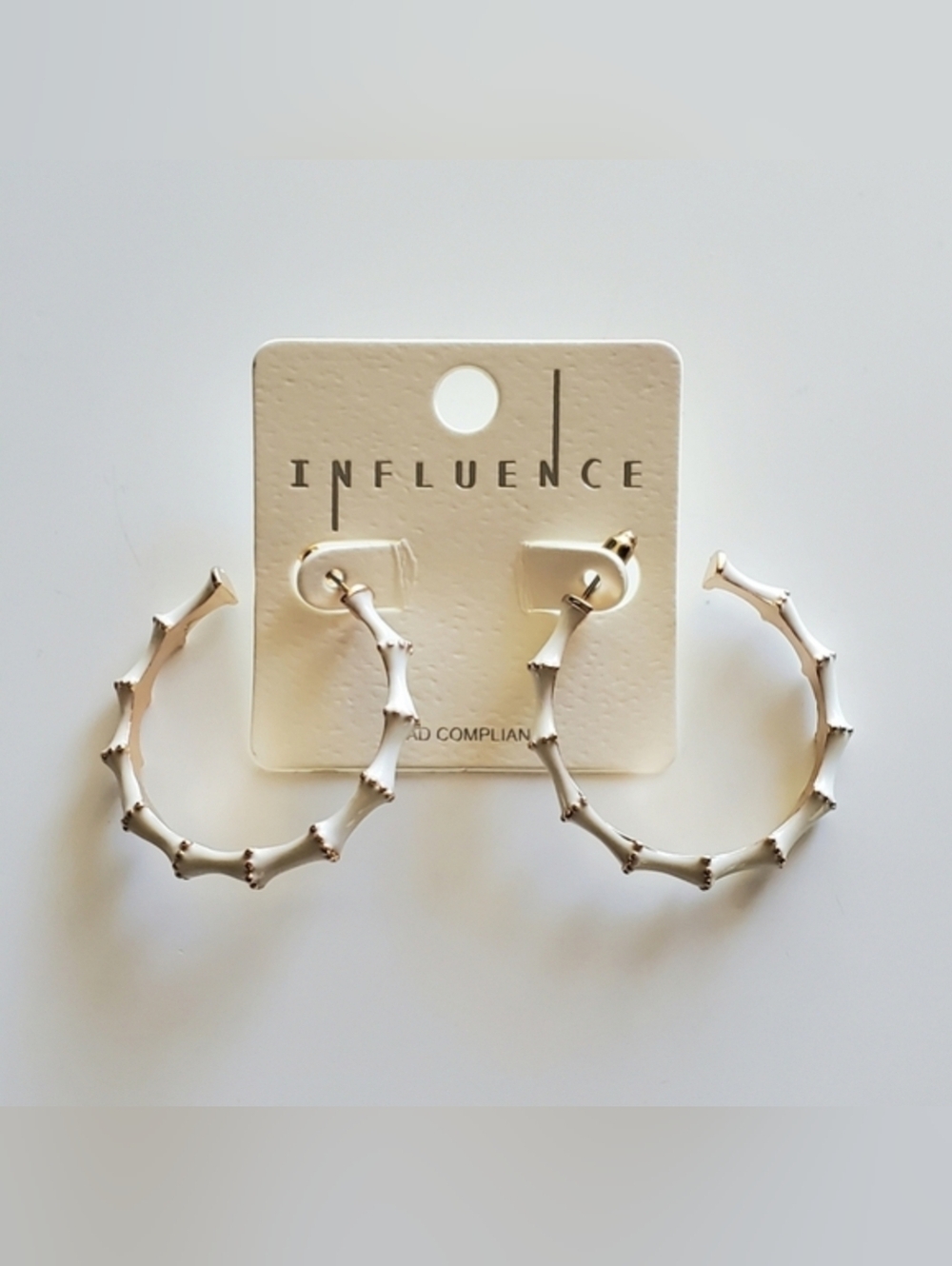 Bali Style Bamboo Hoops - Open Hoop Earrings